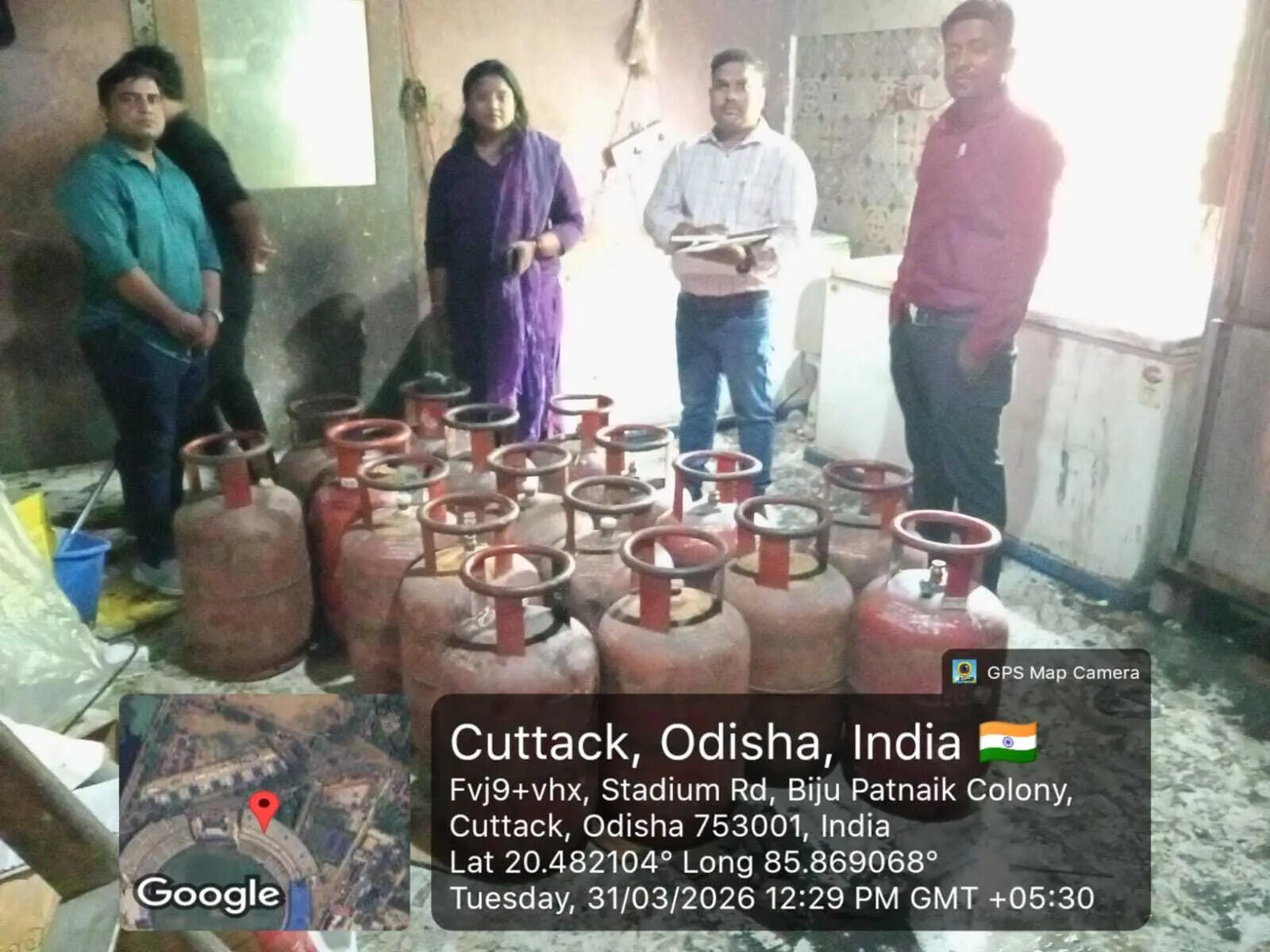 102 LPG cylinders seized during Cuttack raids