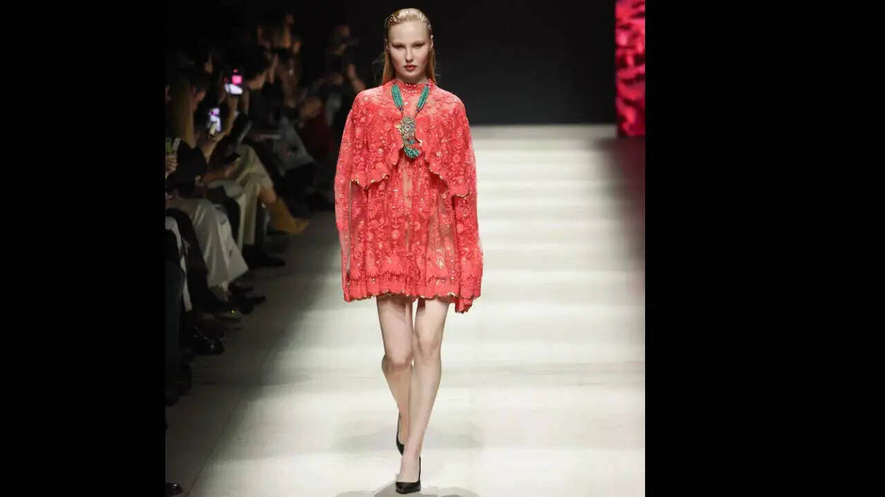 The designer also pointed out that production is 100% handmade, mostly in Calcutta