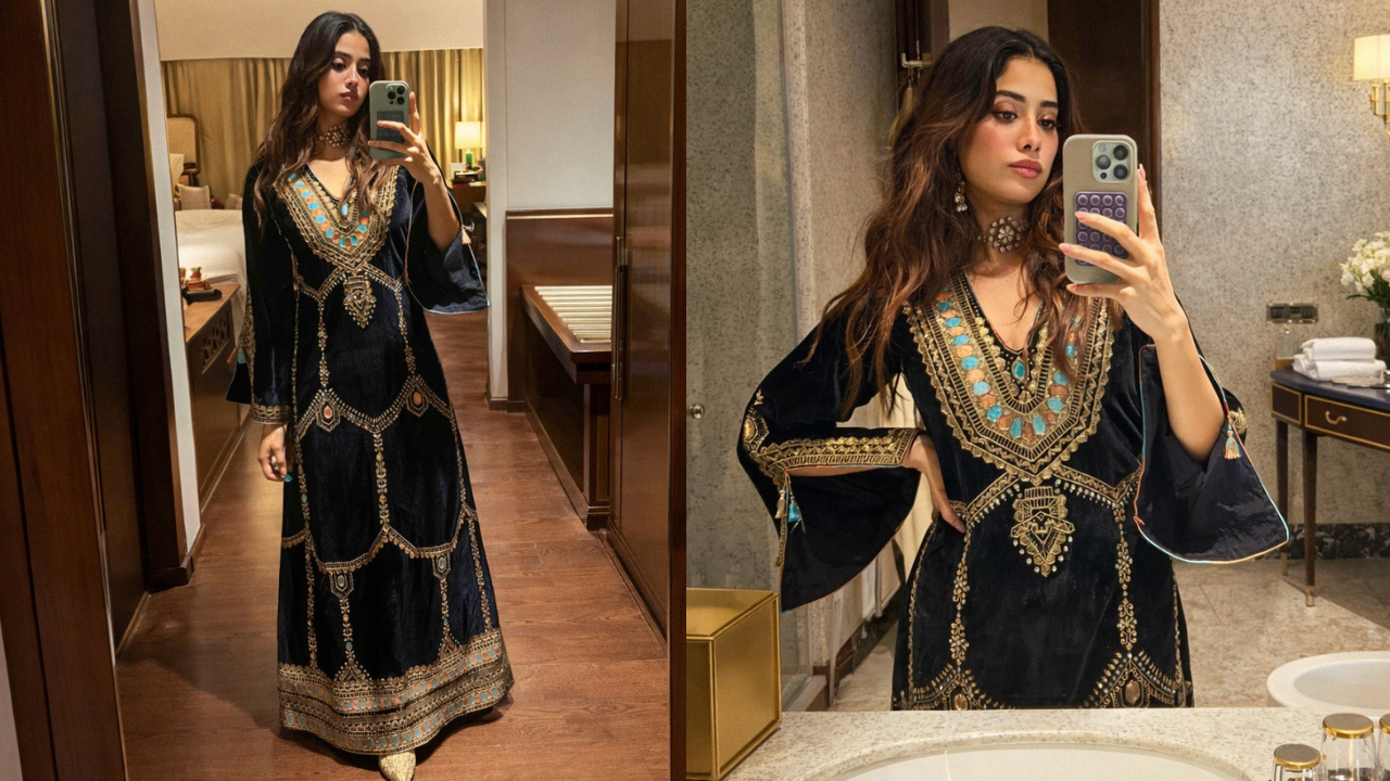 Janhvi Kapoor Elevates Kaftan Dressing