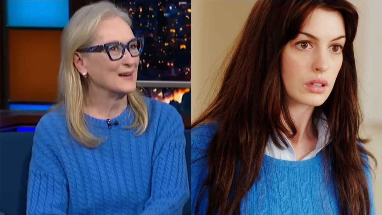 Meryl Streep Brings Back the Cerulean Sweater