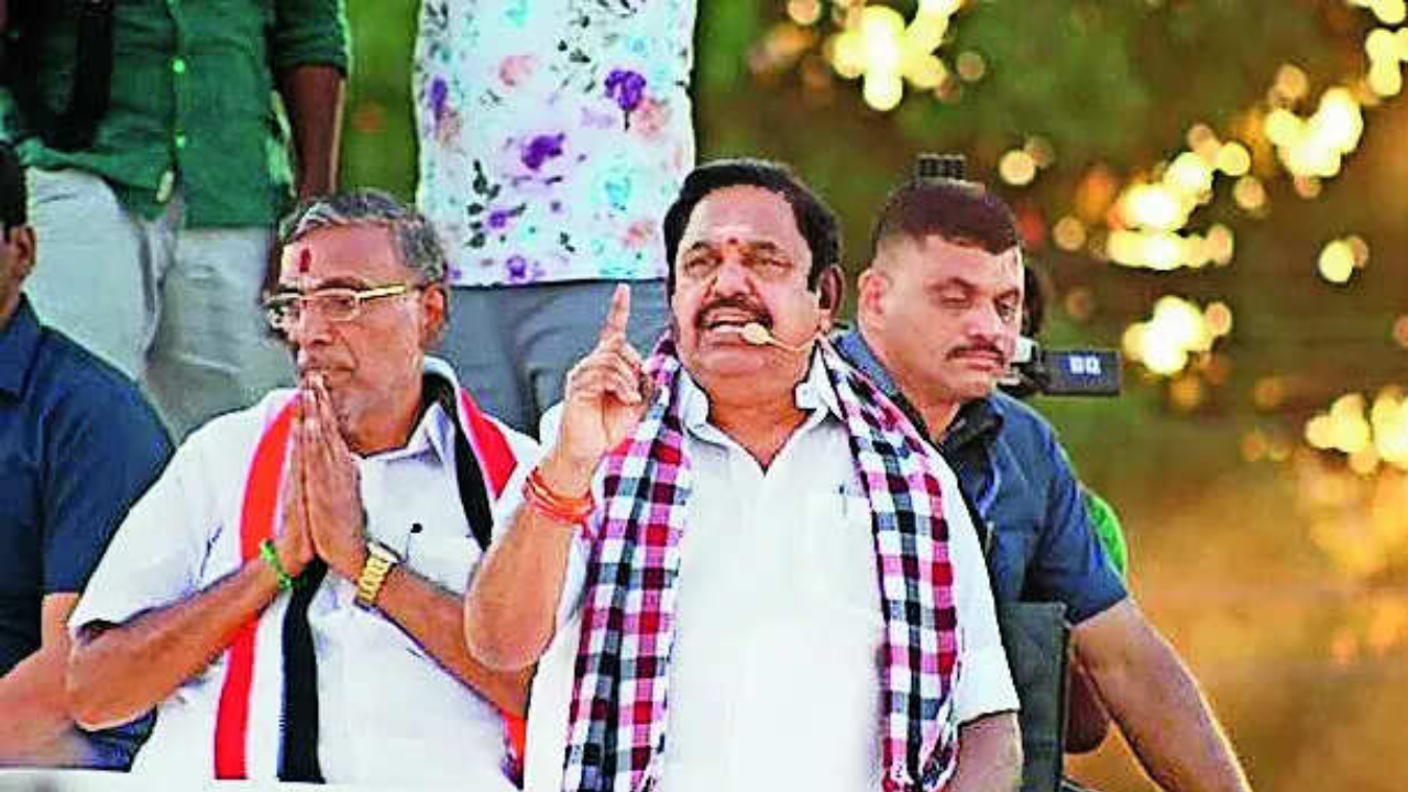Tamil Nadu polls: M K Stalin is giving laptops of ‘poor quality’ fearing defeat, says EPS