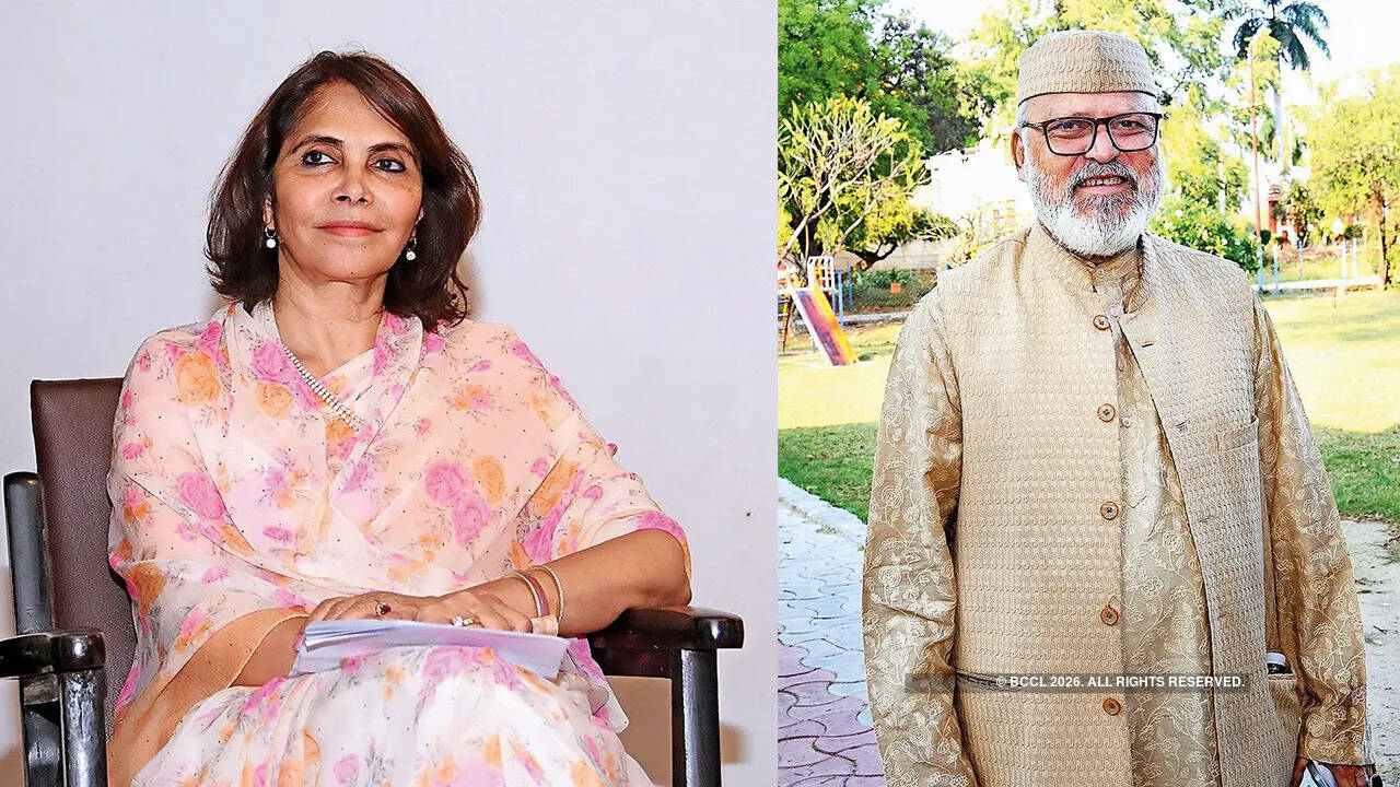 (L) Kanak Rekha Chauhan (R) Nawab Masood Abdullah