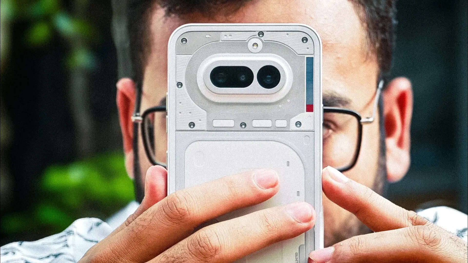 The white model. Clean lines, deliberate geometry, and a back that doesn't apologize for being interesting.