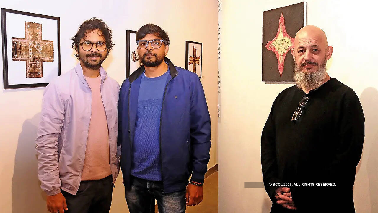 (L) Dheeraj Yadav and Harish Ojha (R) John B McGarity