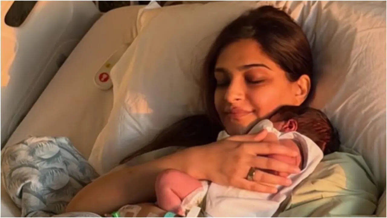 Sonam shares first PHOTO with her newborn from the hospital