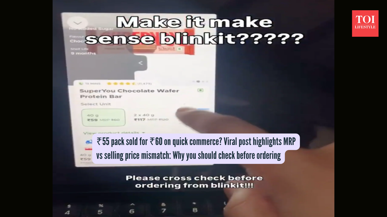  Viral post highlights MRP vs selling price mismatch Why you should check before ordering