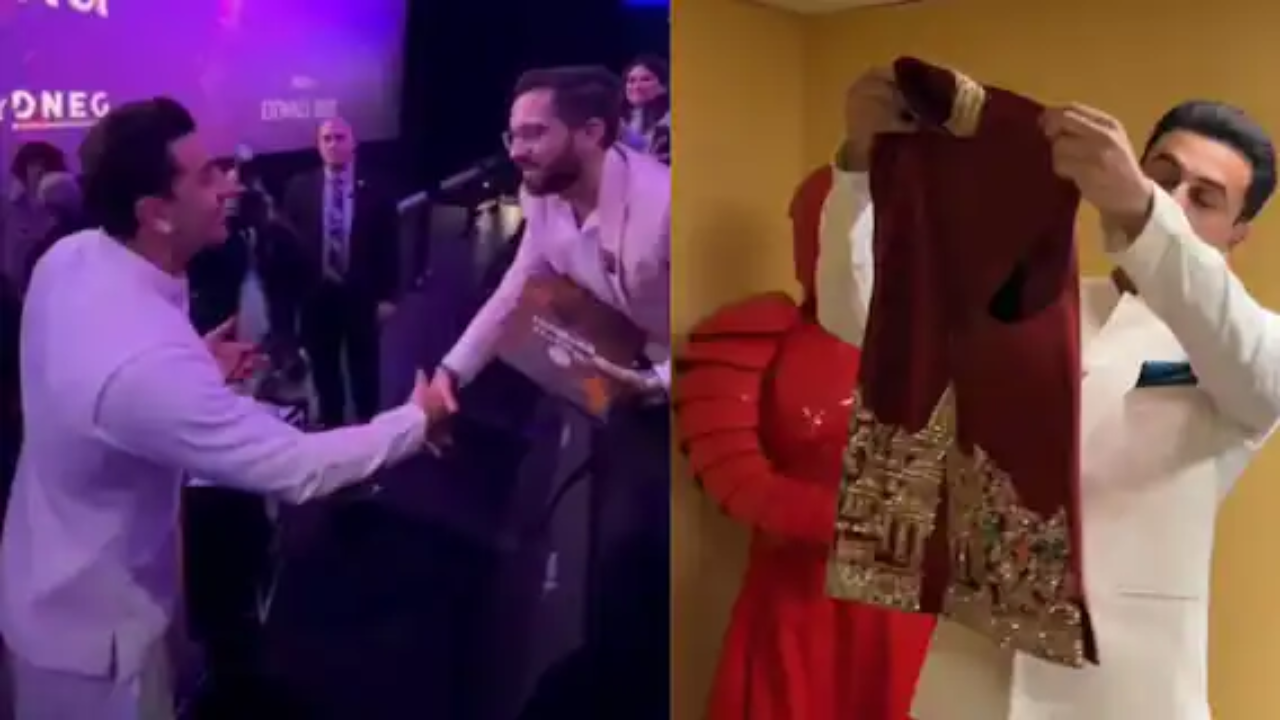 Ranbir Stuns in a Ram Mandir–Themed Jacket