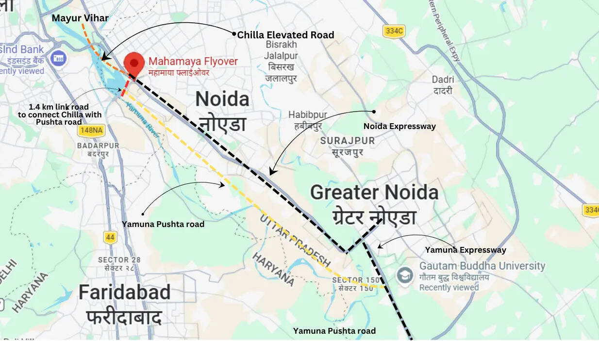 Noida Plans to develop alternate route