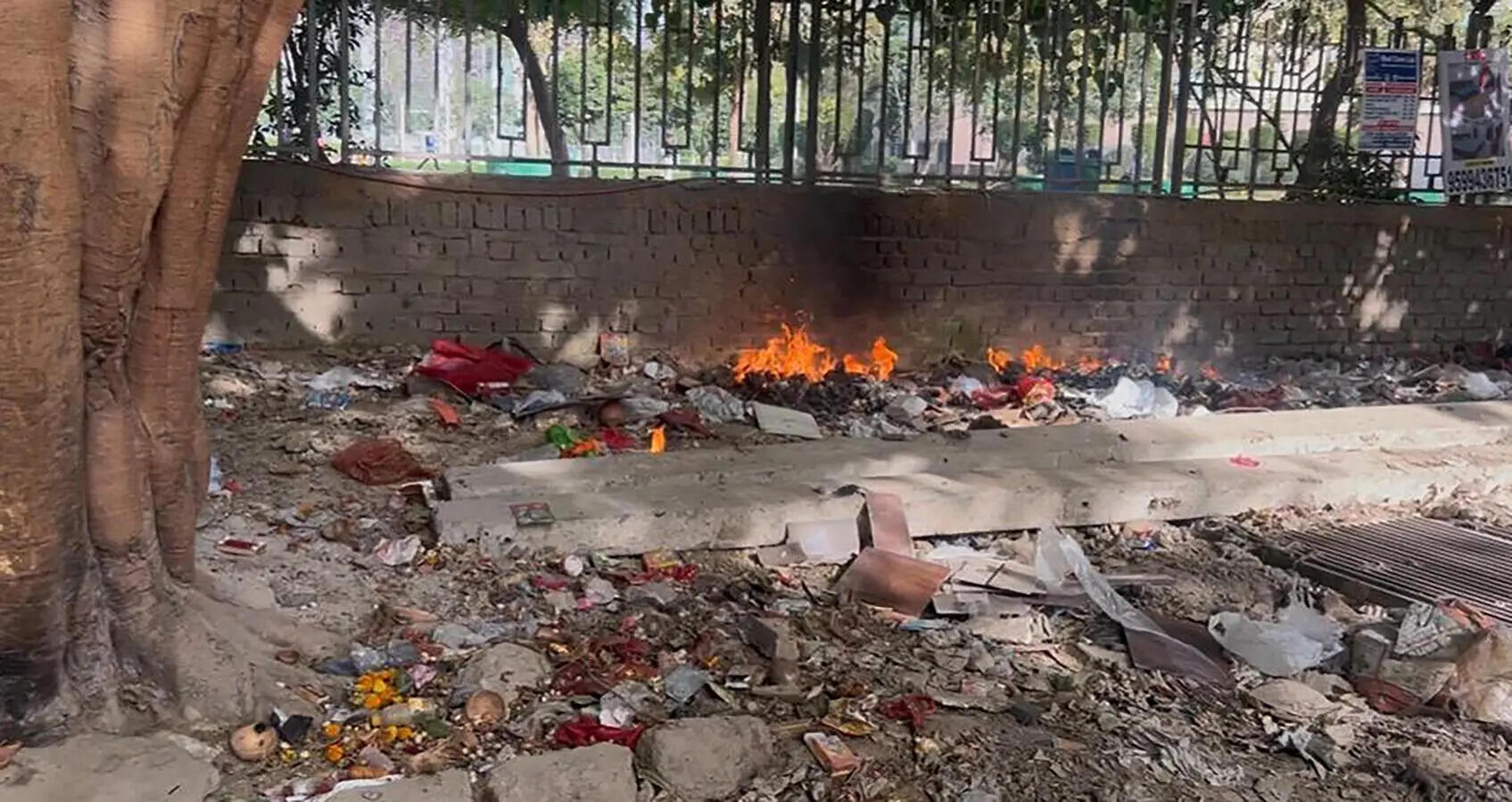 FIR against guest house caretaker for burning garbage, damaging tree