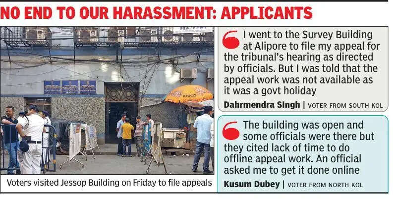 ​Kolkata voters allege denial of tribunal appeals amid ‘holiday’ confusion