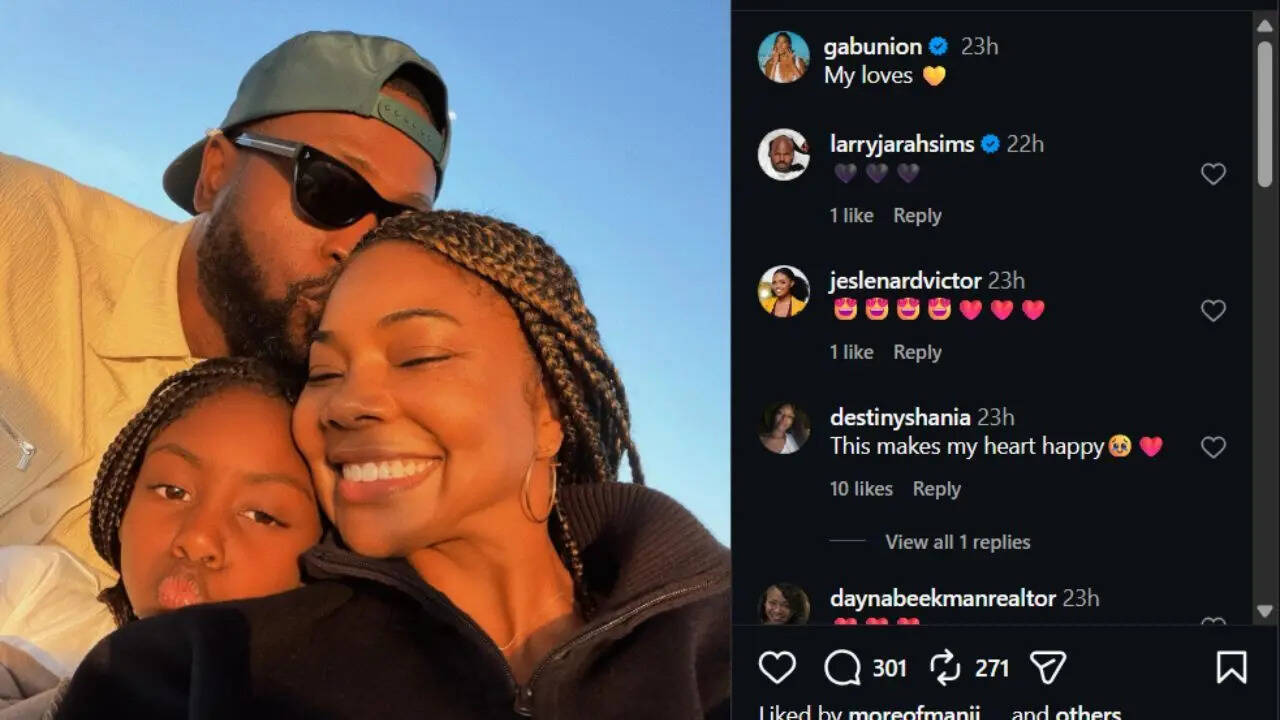 Gabrielle Union, Dwyane Wade and Kaavia