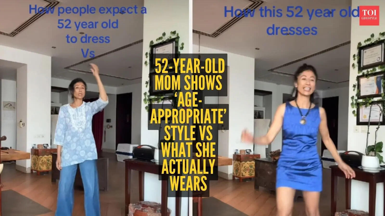 Viral video: 52-Year-old mom breaks stereotypes with ‘expected vs reality’ outfit switch