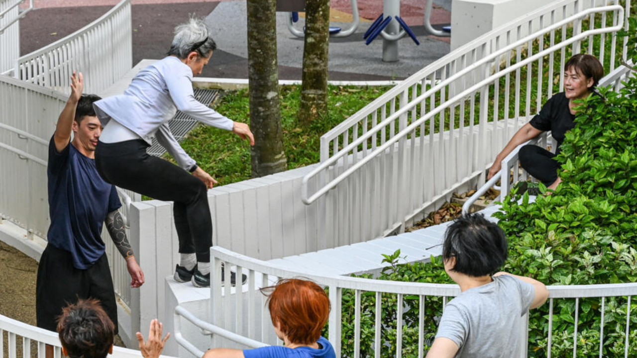Singapore’s ageing population is turning to parkour and it’s working perfectly for fitness