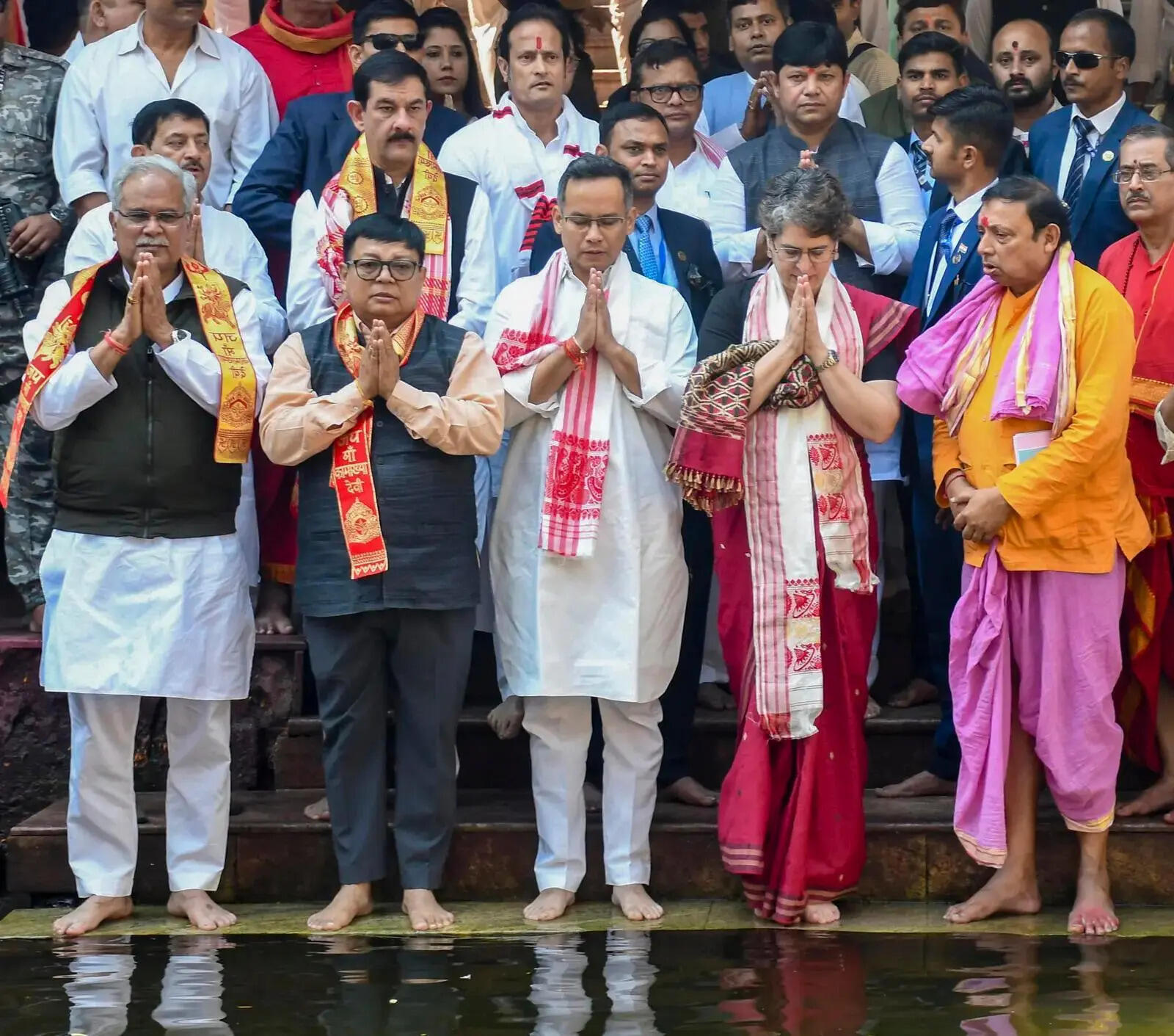 Priyanka Gandhi in Guwahati.