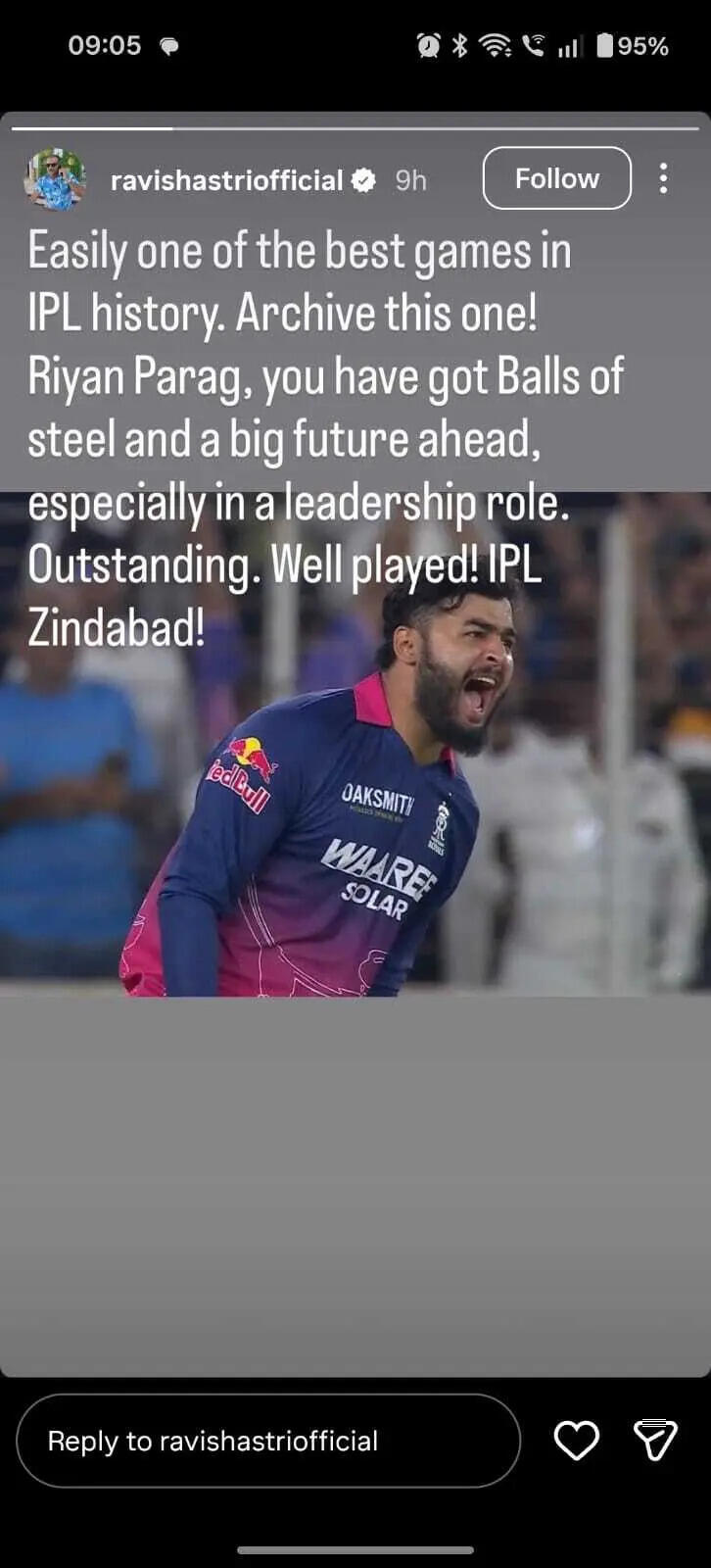 Shastri Insta story Shastri Insta story