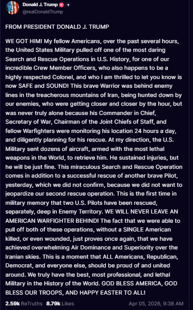 Image credit: Truth Social