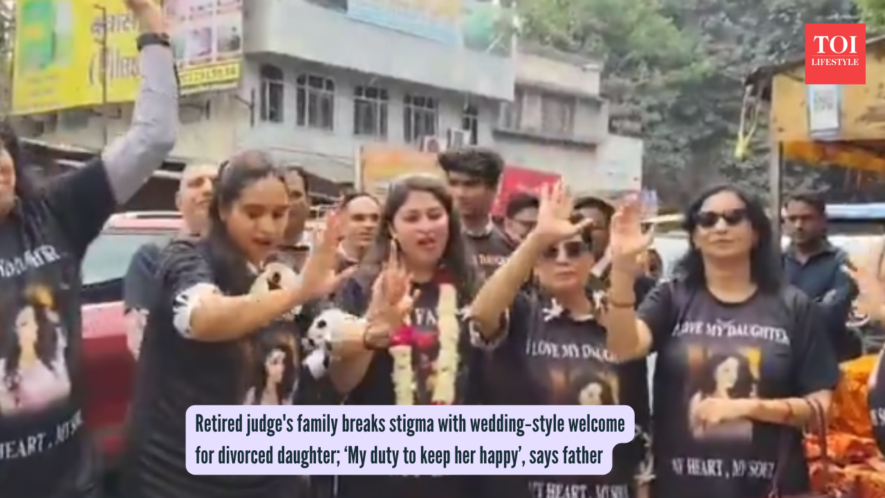 Retired judge's family breaks stigma with wedding‑style welcome for divorced daughter; ‘My duty to keep her happy’, says father