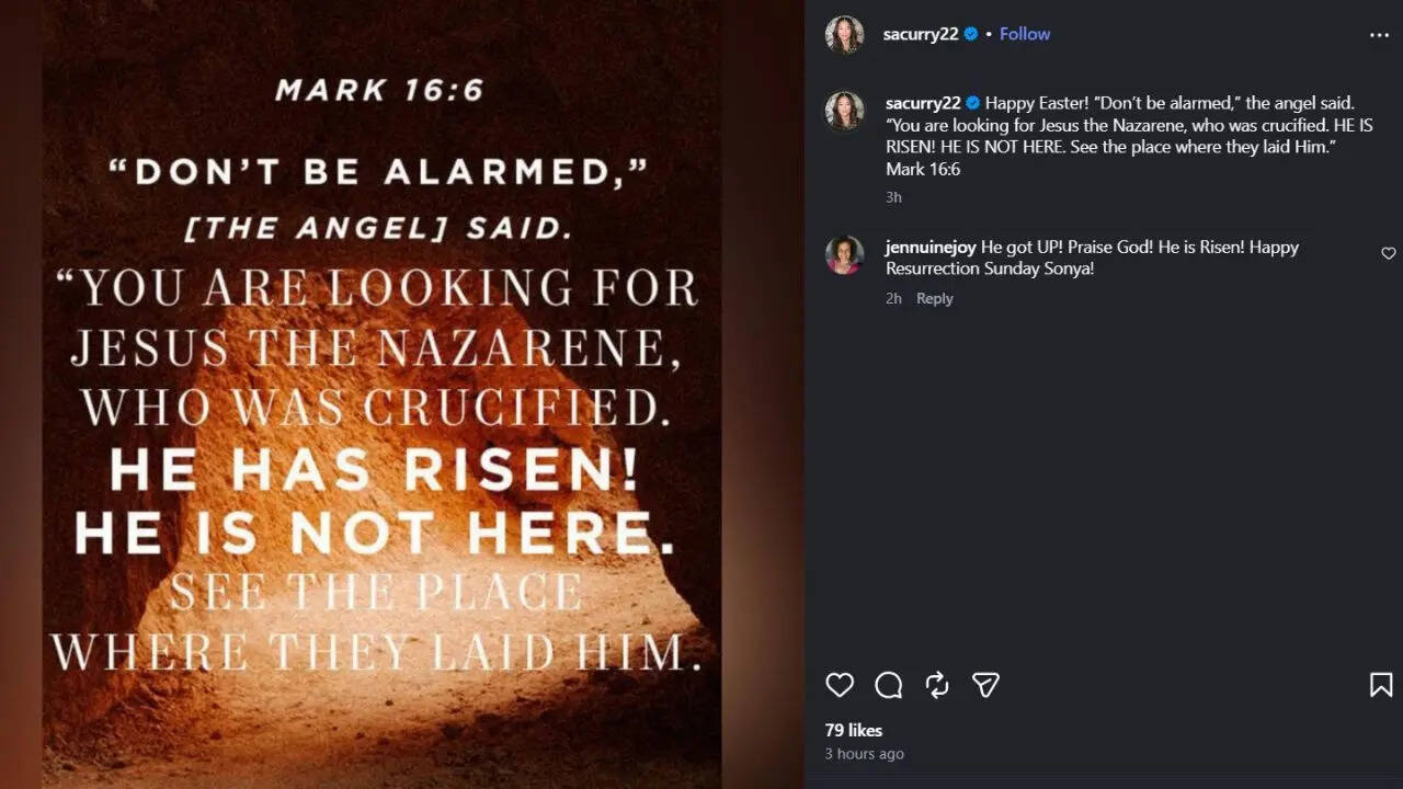 Sonya Curry Instagram post