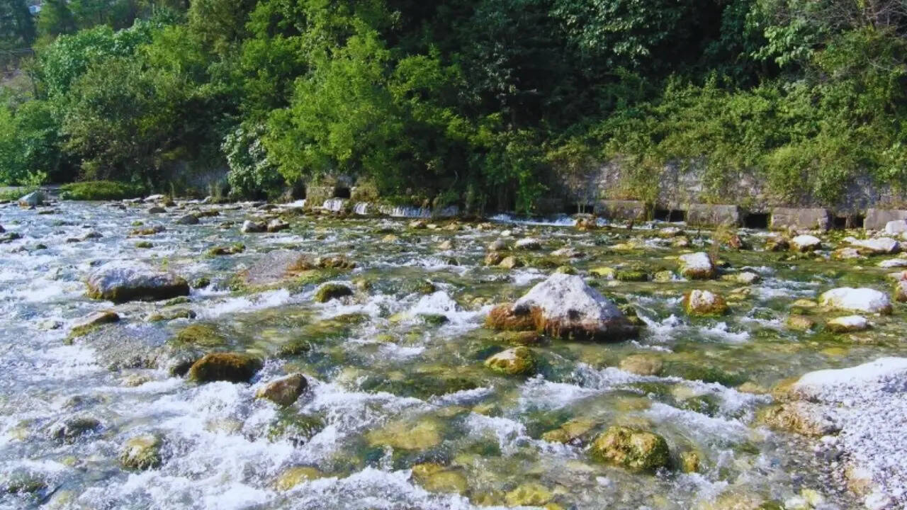 Reprua River in Georgia - 18 meters