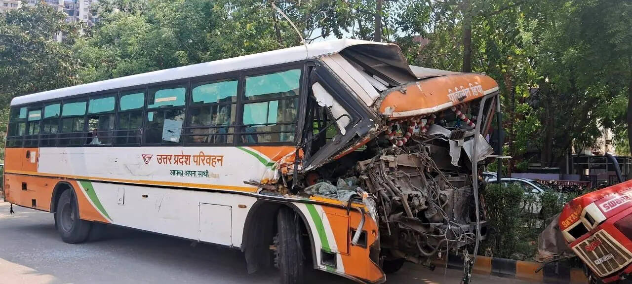 The aftermath of the collision
