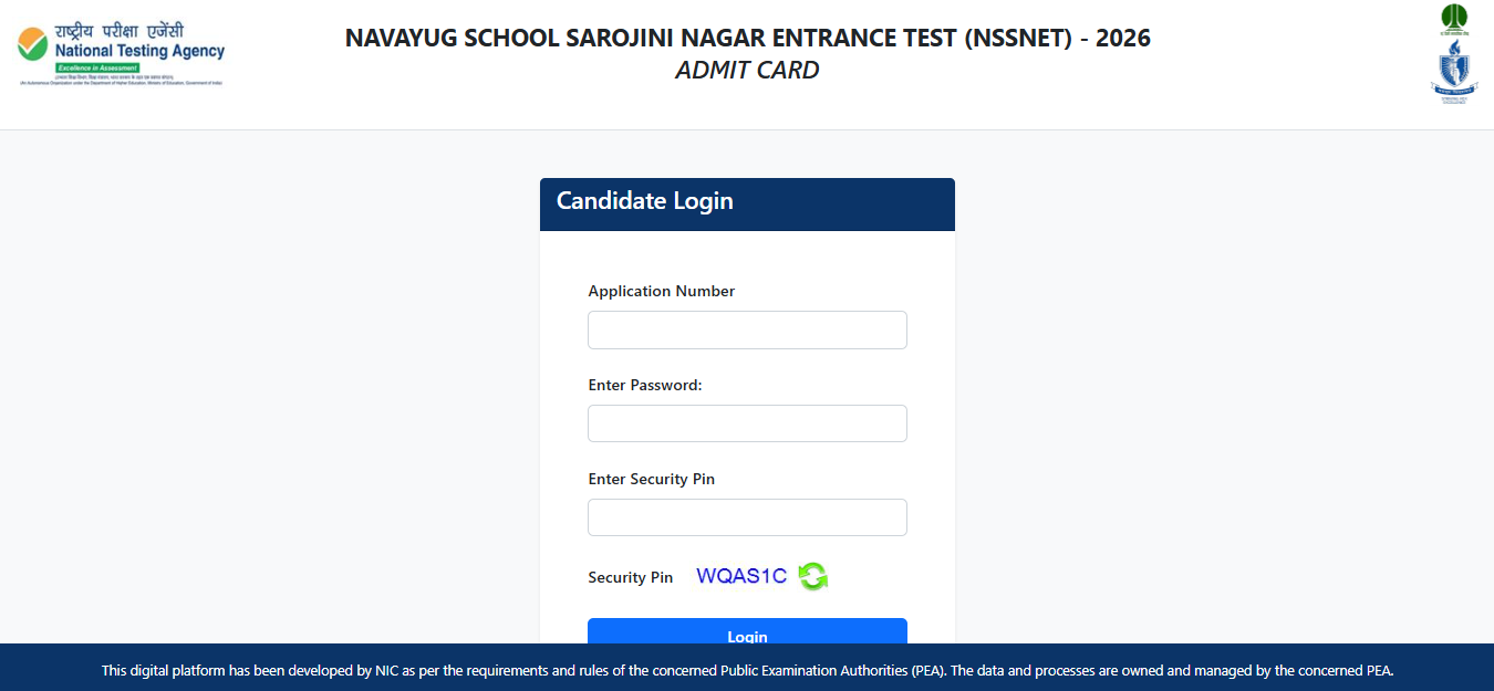 NTA NSSNET admit card 2026 released: Check direct link to download hall ticket here