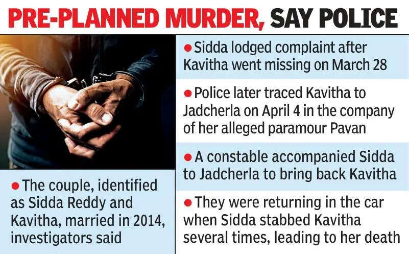 Woman murdered by husband inside car