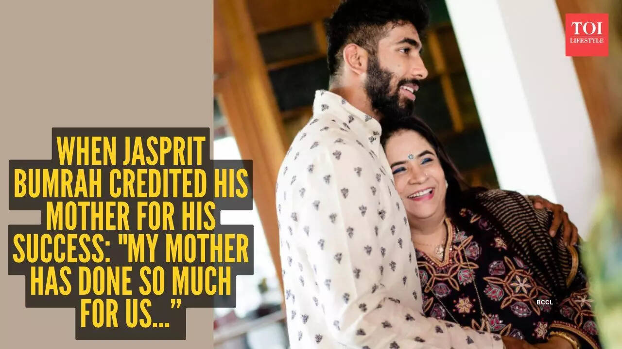 jasprit bumrah with his mother