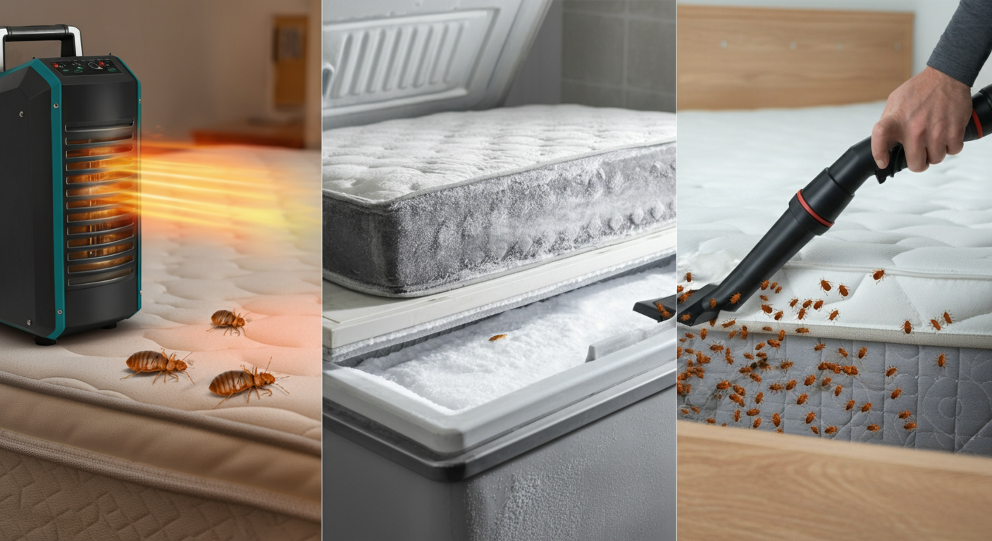 Bed Bug Treatment Triptych