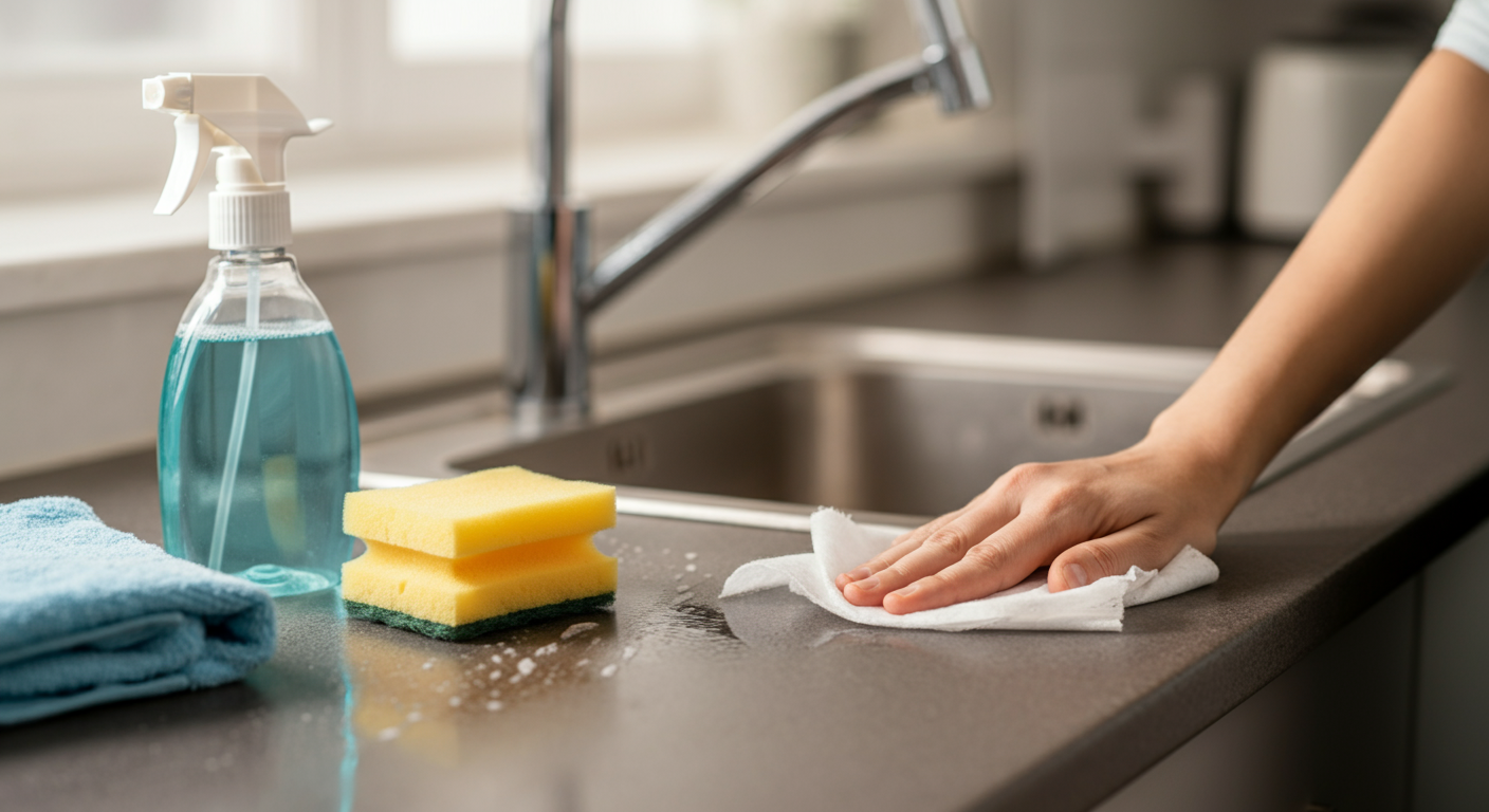 Kitchen Counter Cleanliness