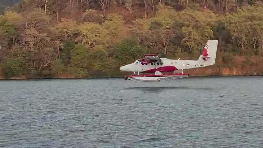 A seaplane successfully carried out a trial landing at the Ganga Barrage in Rishikesh on Monday, marking a key step towards boosting air connectivity and tourism in Uttarakhand.