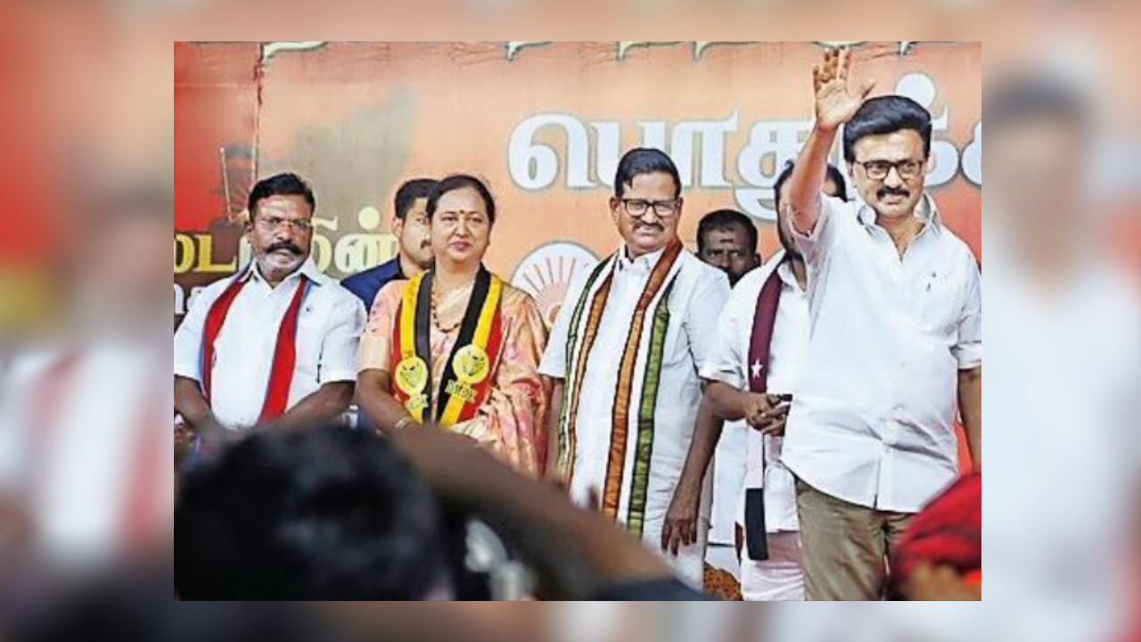 Tamil Nadu polls: MK Stalin, Thirumavalavan, Premallatha share dais, open fire at EPS, BJP