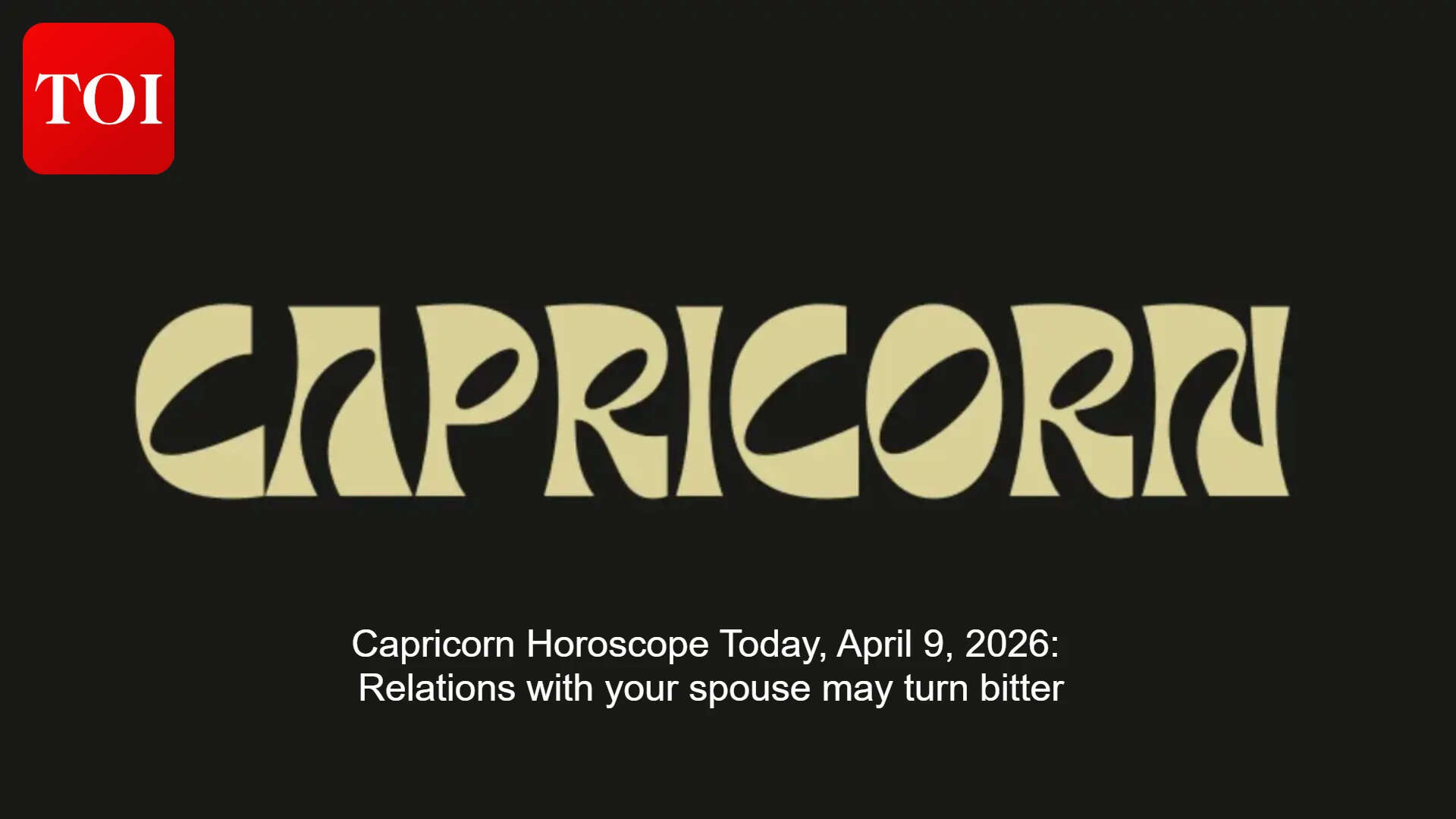 Capricorn Daily Horoscope: Saturn tests patience and wallet; avoid drama with family