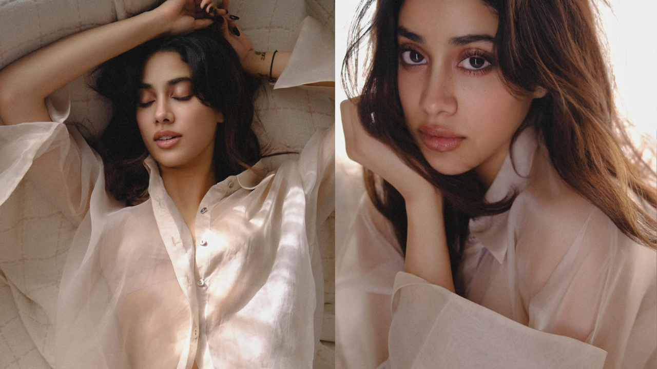 Janhvi Kapoor’s Sultry White Shirt Look