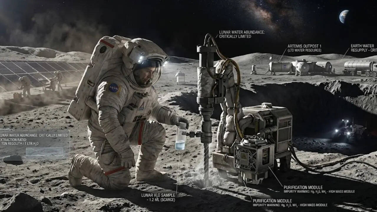 The Moon has water, but it may not be enough for future space missions