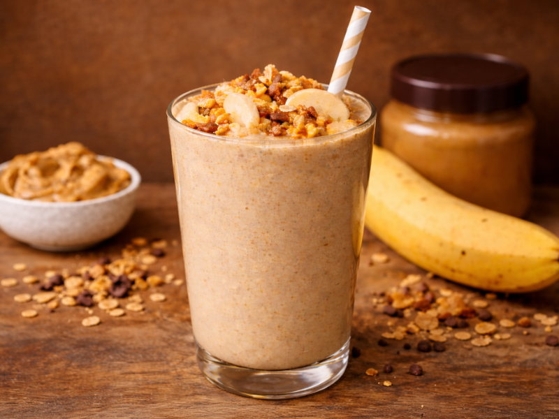 Peanut Butter Banana Protein Smoothie