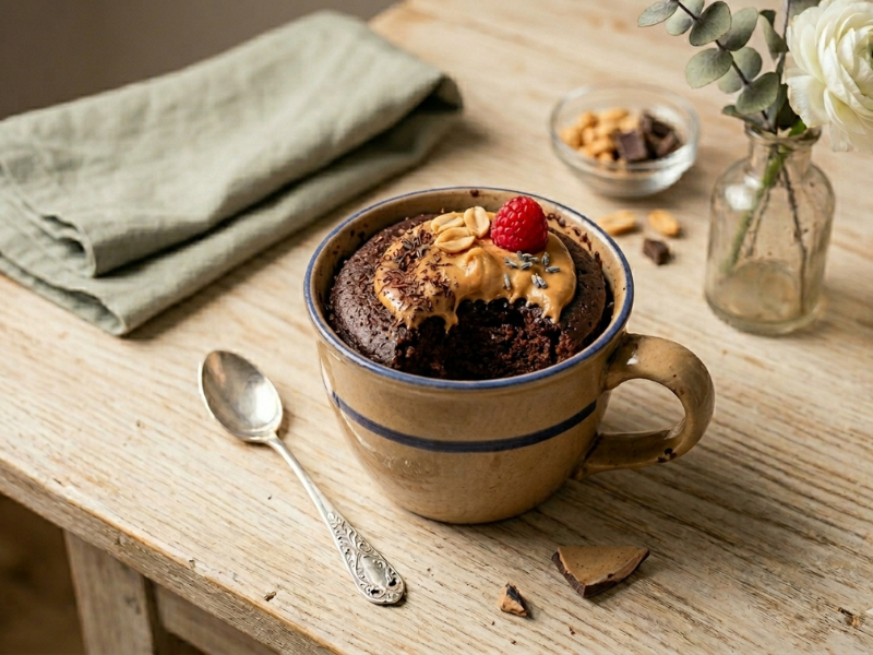 Peanut Butter Protein Mug Cake