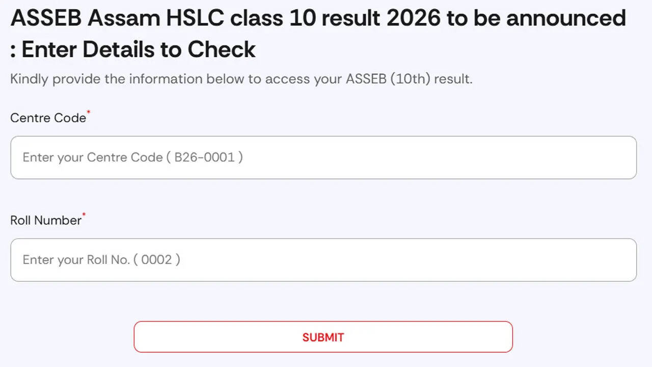 Assam HSLC Result 2026: How to check ASSEB Class 10 scores on TOI portal
