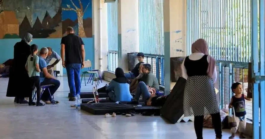 Schools and universities turned into shelters for displaced people amid ongoing attacks by Israel (PC: Habib Al-Badawi, Beirut, Lebanon)