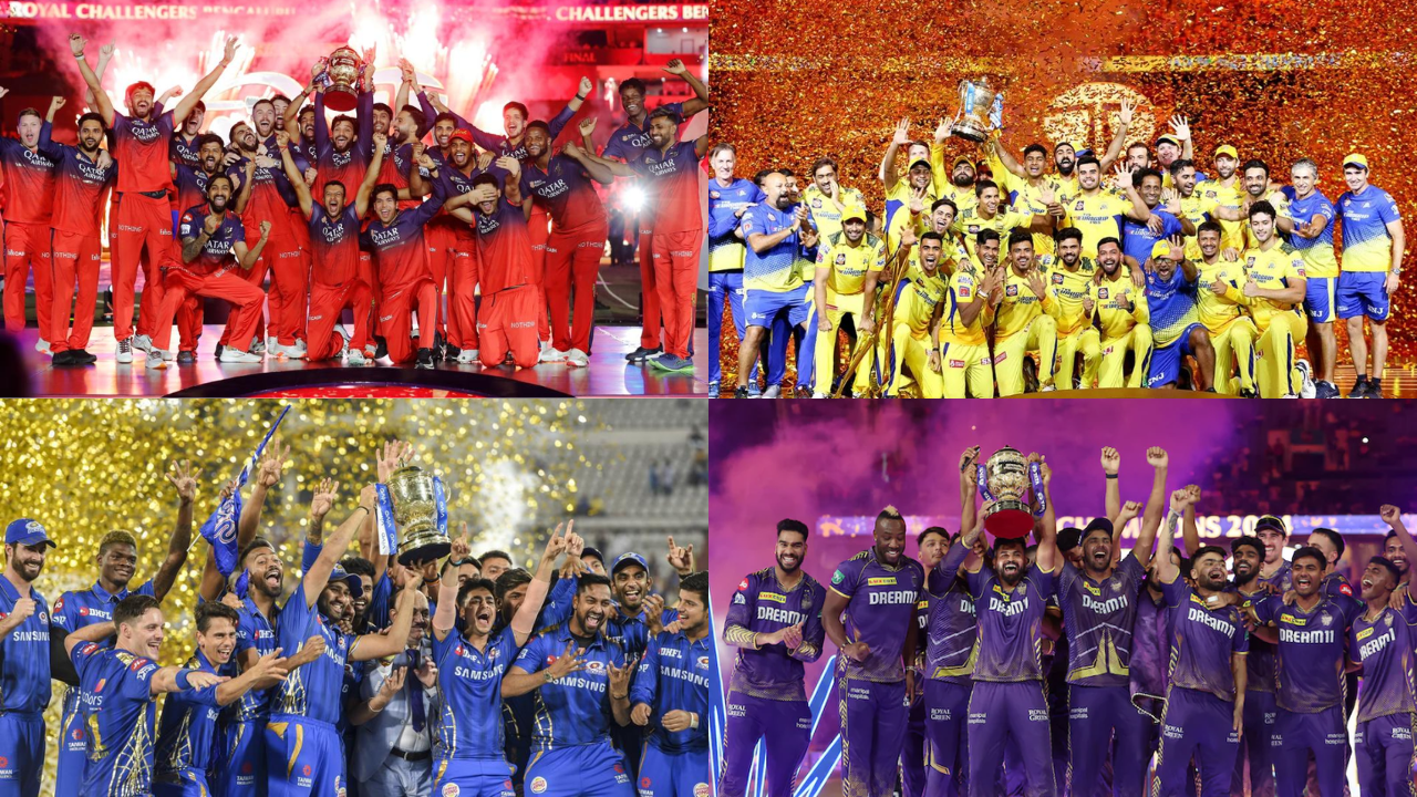 IPL winners list from 2008–2025: RCB breaking jinx to CSK's dominance