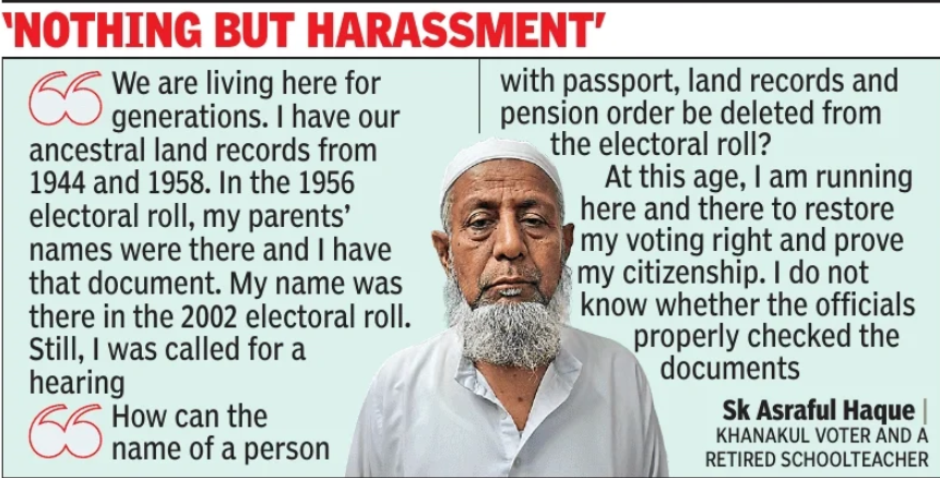 Retired schoolteacher finds name deleted from voter list