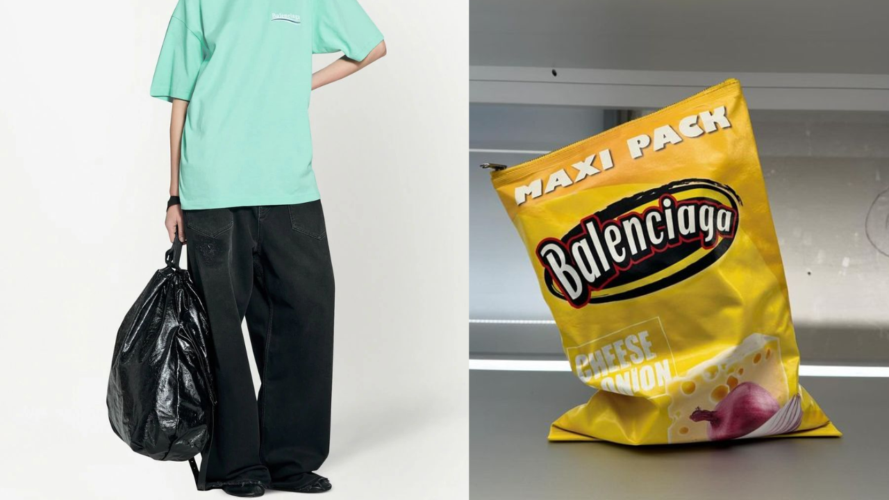 Balenciaga’s trash pouch and chips bag