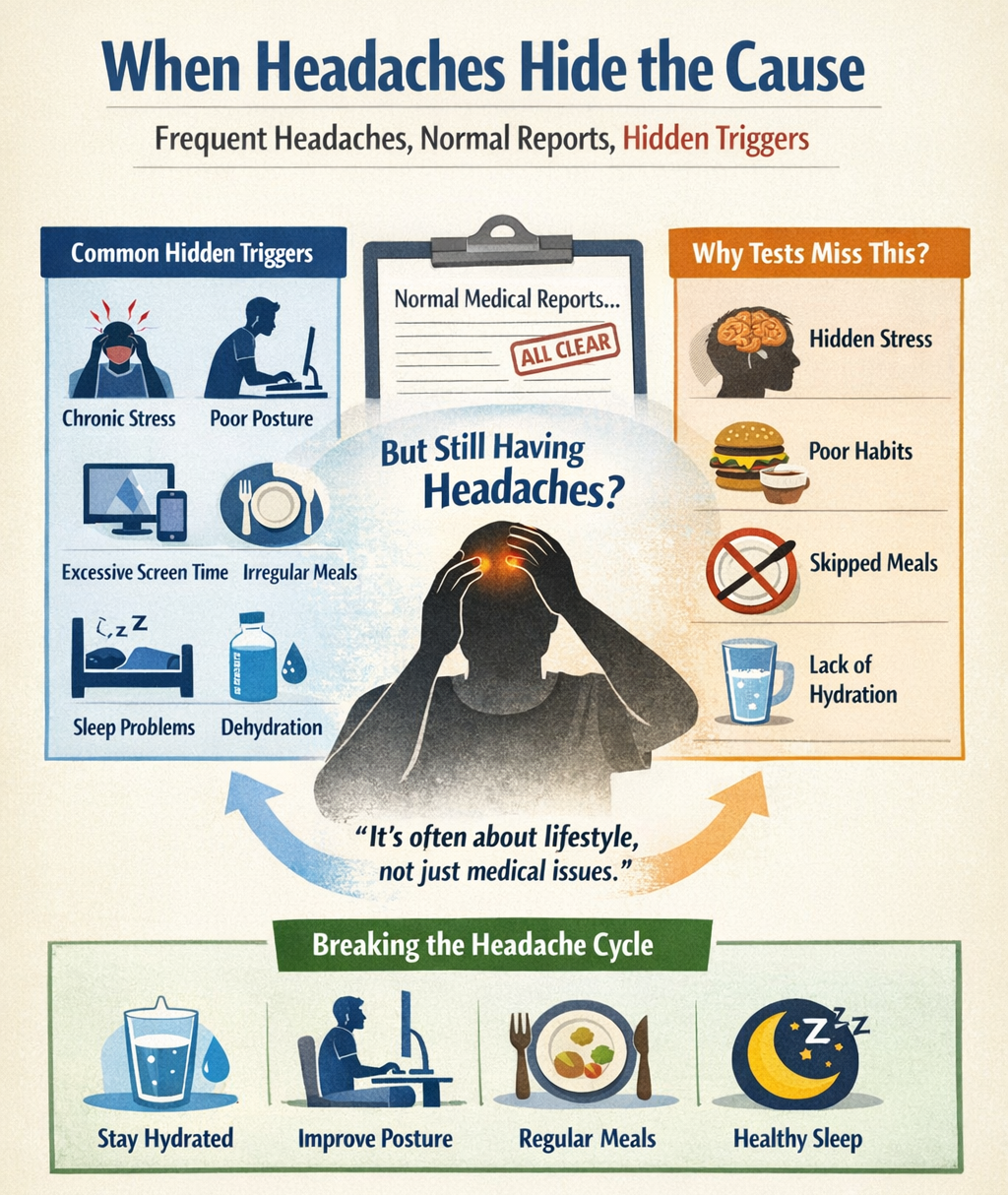 Doctors emphasise that small, consistent lifestyle changes can significantly reduce headache frequency and intensity. headaches
