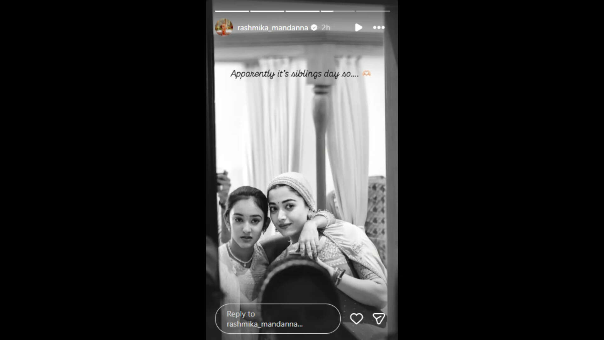 Rashmika Mandanna IG story
