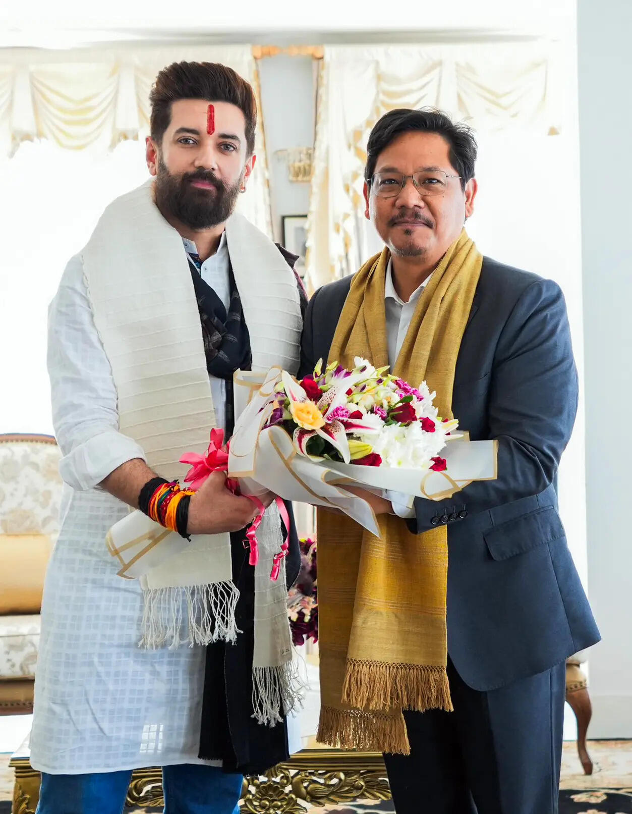 Union min Chirag calls on Meghalaya CM Conrad, chairs meet on food sector