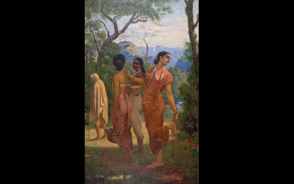 Shakuntala- By Raja Ravi Verma (photo via Wikimedia Commons)