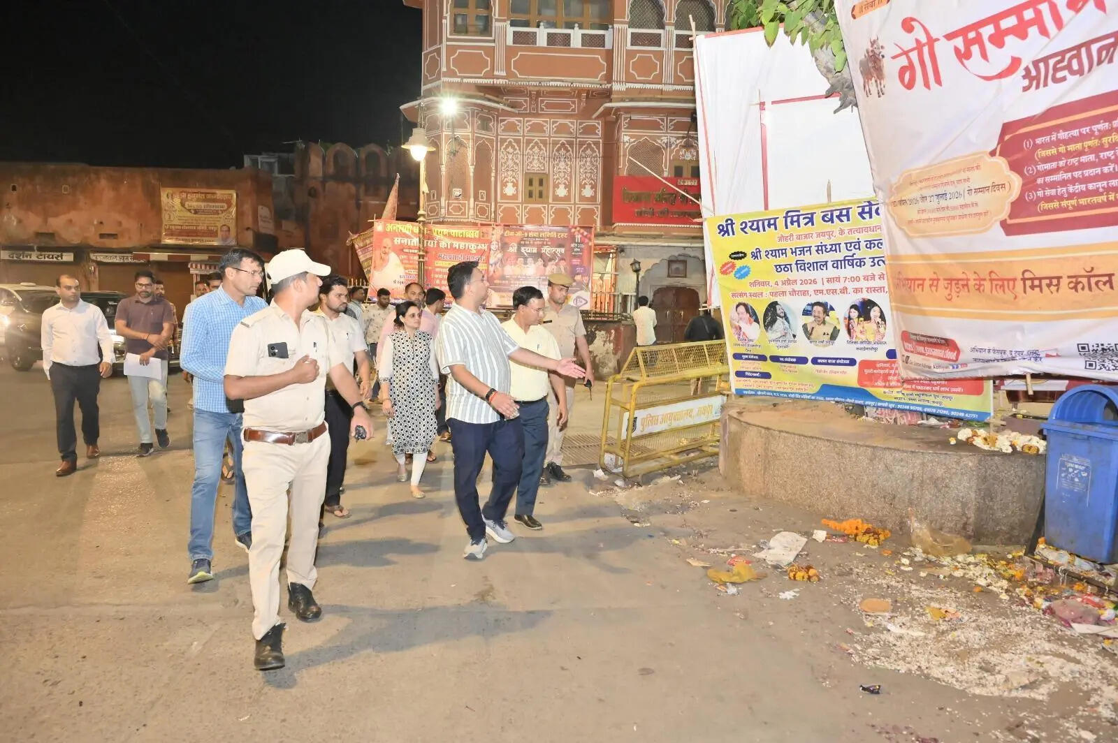 JMC commissioner Om Kasera inspects walled city Friday