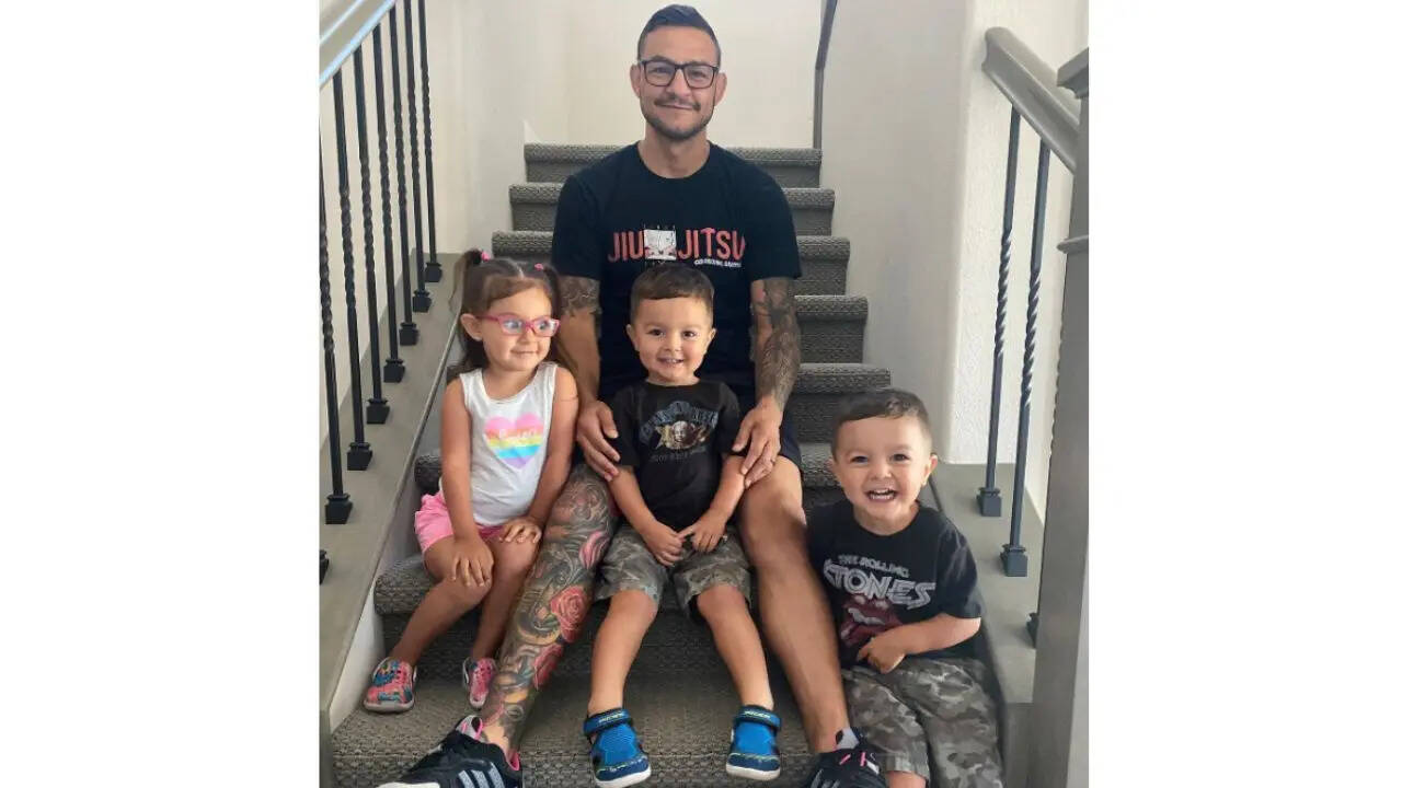Cub Swanson and his kids