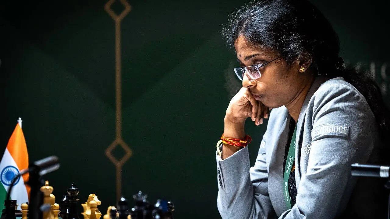 Vaishali Rameshbabu in focus mode (Photo by Niki Riga)