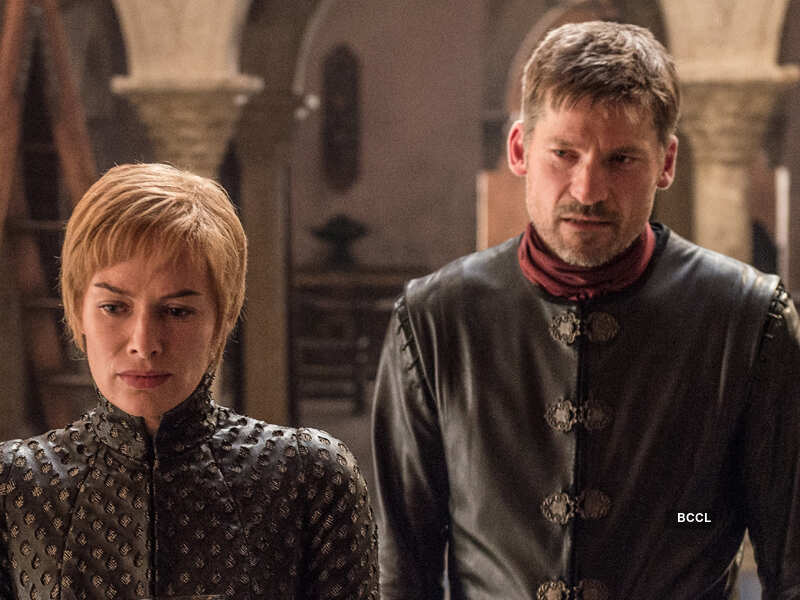 Lena Headey as Cersei Lannister with Nikolaj Coster-Waldau as Jaime Lannister discuss the plan of action.the property of Home Box office, Inc. All rights reserved Game Of Thrones Season