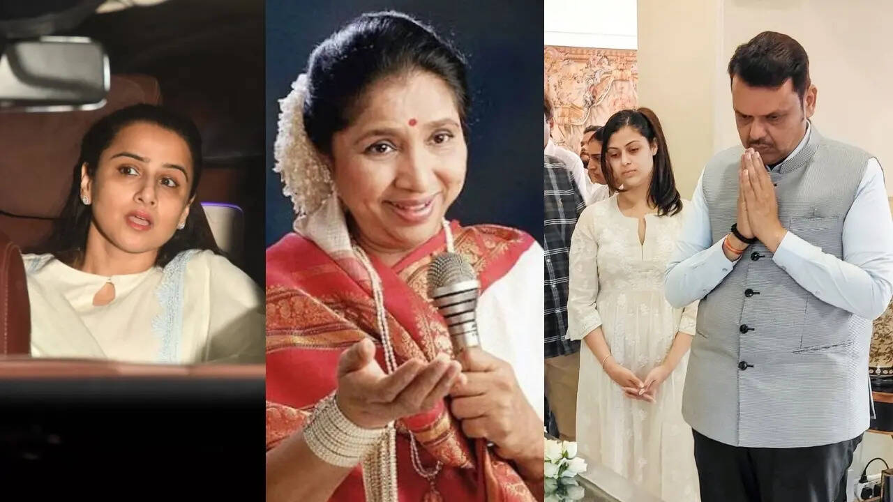 Asha Bhosle's mortal remains brought home: Celebs arrive to pay respect